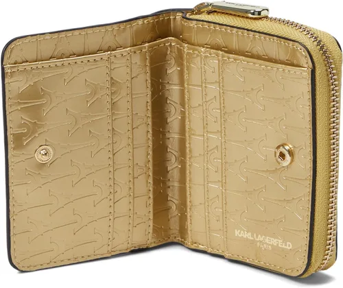 Vista 3 de Karl Lagerfeld Paris Cartera pequeña SLG, Oro