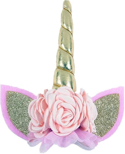 Vista 5 de Nuosai Juego de tutú con diadema de unicornio para bebé, regalo de primer cumpleaños