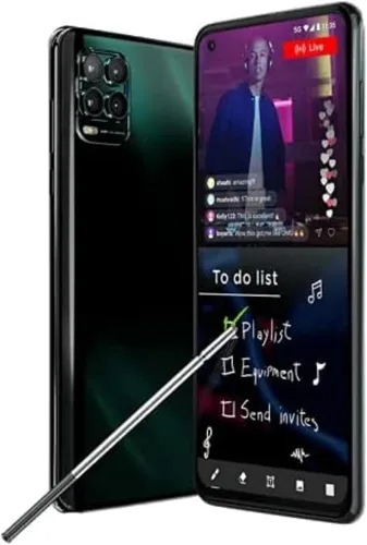 Vista 2 de Repuesto de lápiz capacitivo solo para Moto G Stylus 5G 2021 XT2131, Touch S Pen (*Cosmic Emerald*)