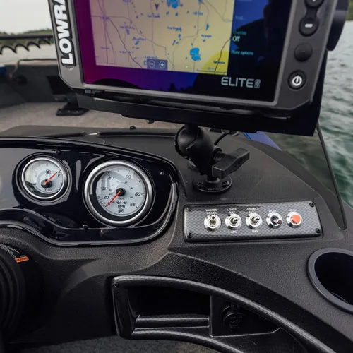 Vista 4 de RAM Mounts Drill-Down Marine - Soporte electrónico RAM-111U con brazo mediano compatible con Garmin, Humminbird, Lowrance y más