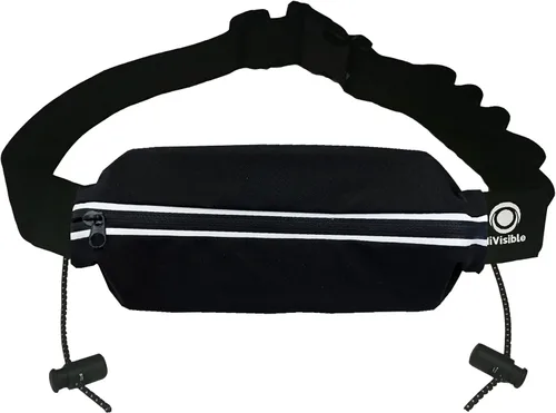 Vista 2 de Cinturón de triatlón para carreras de triatlón para corredores, soporte de números con bolsa y bucles de gel