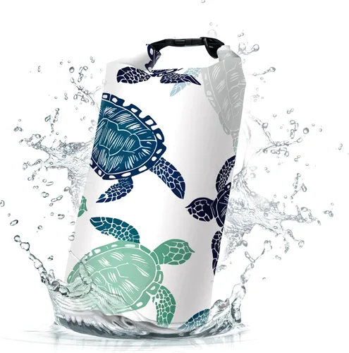 Vista 12 de Bolso impermeable y flotante de Cliduli, mochila impermeable enrollable azul pequeña de 2L/5L/10L/20L/30L/40L, bolsas flotantes ligeras para kayak