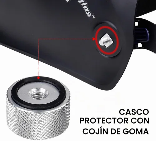 Vista 7 de 3mirrors Sujetadores de Casco para Capucha de Soldadura (Pipeliner) Plata, Piezas de Repuesto para Casco, Accesorios, Tornillos, Capucha Abatible