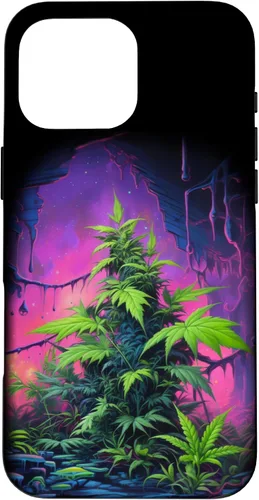 Vista 19 de 420, Colorful Weed Phone Accessory, Pink, Green & Purple Case for iPhone 16