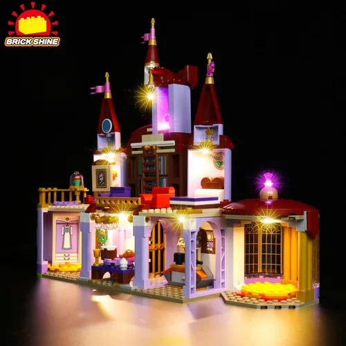Vista 4 de Kit de luces para Belle and The Beast's Castle 43196 (juego de modelos no incluidos) (clásico)