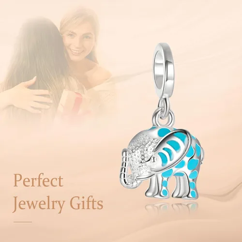 Vista 3 de Annmors Joyería de viaje en el mar para mujer, cuentas colgantes de plata de ley 925 con circonita cúbica, cuentas de joyería para niña, regalos