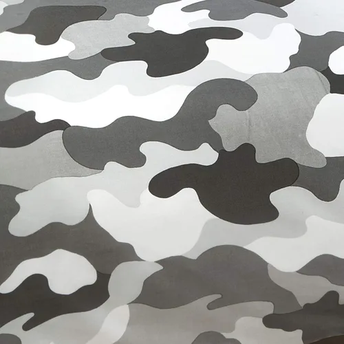 Vista 4 de Price Right Home Juego de funda de edredón y funda de almohada reversible de camuflaje militar gris