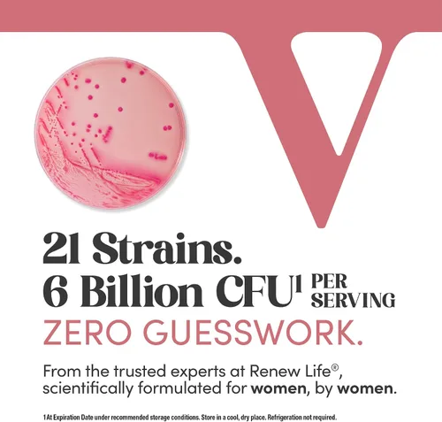 Vista 4 de Renew Life Probióticos vaginales Ultimate Flora para mujeres, 6 mil