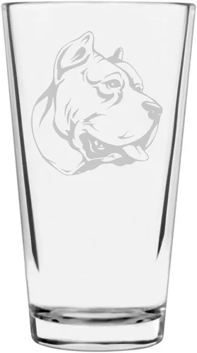 Vista 402 de Podenco Canario - Vaso de pinta de 16 onzas con temática de perro personalizado
