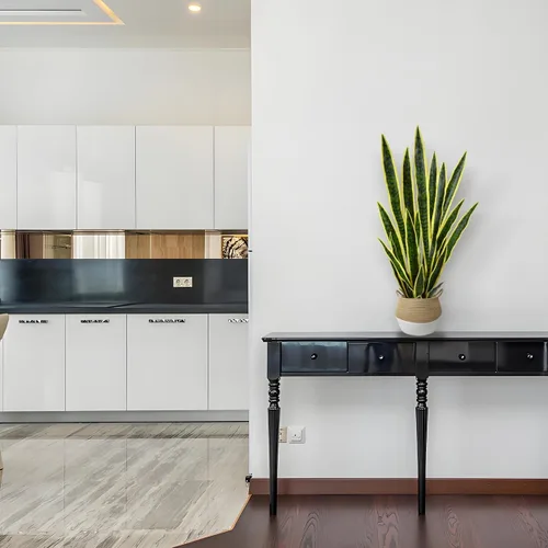 Vista 7 de Warmplants Planta de serpiente artificial de 3 pies Sansevieria falsa con Amarillo