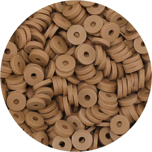 Vista 9 de Bundooraking - 2000 piezas de cuentas de arcilla negra (6 mm), cuentas Heishi para hacer joyas, pulseras y accesorios, paquete pequeño