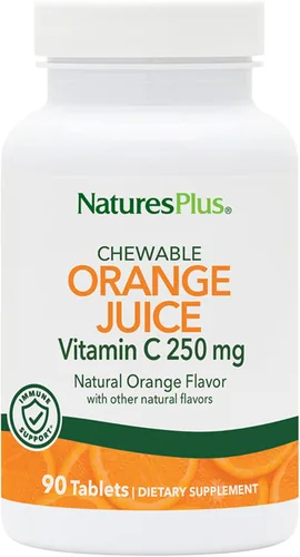 Vista 7 de NaturesPlus Jugo de naranja - 60 tabletas masticables - 1000 mg de vitamina C - Suplemento de apoyo inmunológico de alta potencia, antioxidante