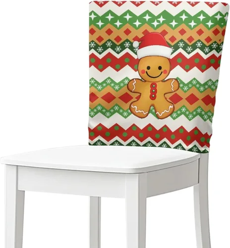 Vista 12 de Fundas para sillas de comedor, diseño de lazo de Navidad, para sala de Navidad, cocina, fiesta, boda, hotel, hogar