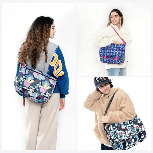 Vista 8 de J World New York Terry bolsa tipo cartero