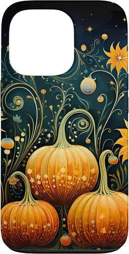 Vista 10 de Pumpkins - Carcasa para iPhone 17, diseño floral de otoño