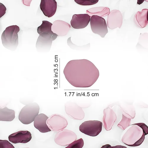 Vista 2 de 200 pétalos de rosa de seda para bodas, decoración de bodas, decoración de bodas, pétalos artificiales para propuestas, decoraciones románticas