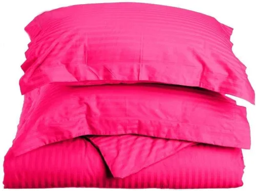 Vista 5 de LaxLinen Juego de funda de edredón de 3 piezas (1 funda de edredón con 2 fundas de almohada) 100% algodón de calidad suave, con cierre