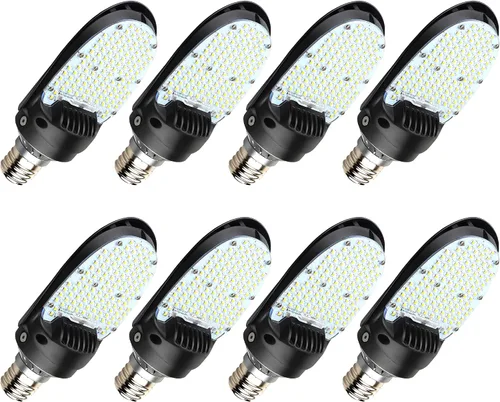 Vista 12 de Bombilla LED de reacondicionamiento de pala, 75 W/95 W/115 W de potencia seleccionable, 16,100 lm 5000 K luz diurna, base Mogul E39, reemplazo