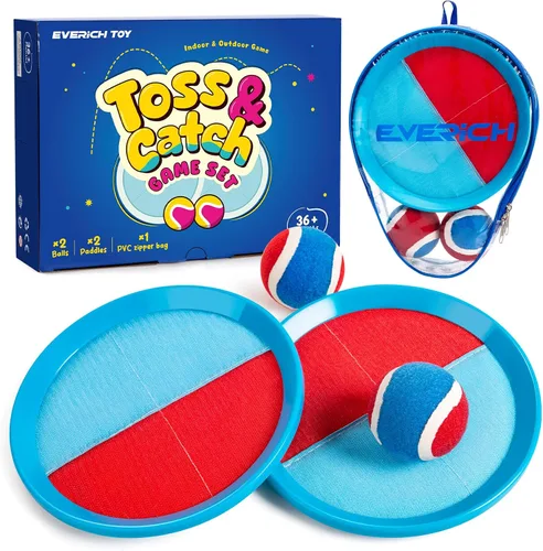 Vista 23 de Juego de pelota para lanzar y atrapar, juego de bolas adhesivas mejoradas para niños y niños pequeños, resistente y resistente al agua, juguete