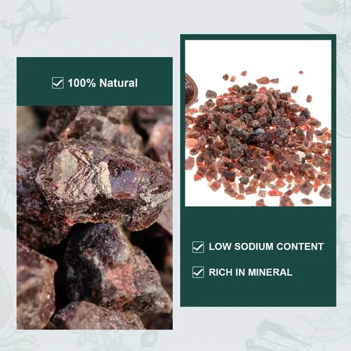 Vista 5 de Soeos Sal negra del Himalaya fina sal negra del Himalaya, 2.4 libras (39 onzas), enriquecida con minerales naturales, sabor natural de huevo
