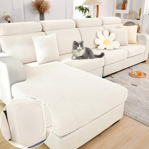 Vista 8 de Fundas de cojín para sofá, fundas para sofá modular, fundas elásticas para sofá en forma de L y asientos modulares, protector de muebles apto