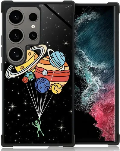 Vista 15 de Funda compatible con Samsung Galaxy Z Fold 2 5G, sistema solar de globo alienígena, diseño de patrón increíble, a prueba de golpes, antiarañazos