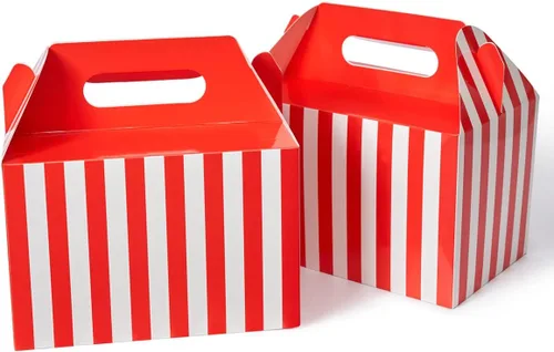 Vista 12 de Happyhiram Paquete de 10 Cajas Grandes a Dos Aguas, Color Marrón - Contenedores de Papel Kraft Resistentes de 9x6x6 Pulgadas para Regalos, Almuerzos