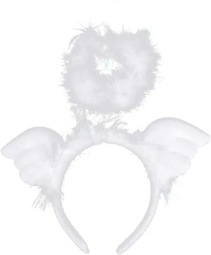 Vista 3 de balacoo 2 Pcs Teenage Girl Clothes Dresses Trendy Teen Girl Trendy Clothes Dress for Teen Girls Wings Headwear Angel Headband for Cosplay Black