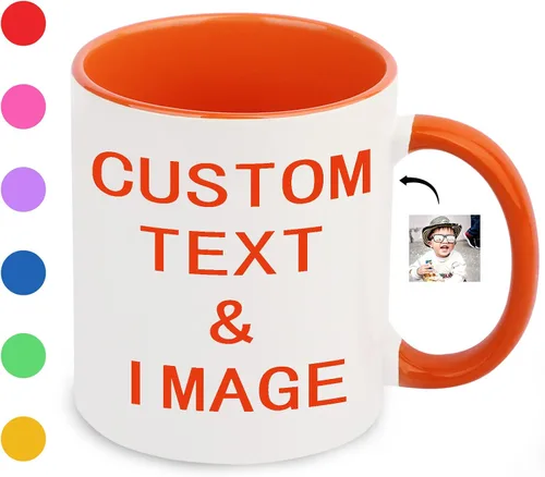 Vista 11 de Baosity Taza de café con foto personalizada, taza personalizada con imagen, texto, nombre, regalos personalizados para novio, novia, mejor amigo