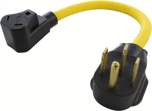 Vista 22 de AC WORKS Generador a adaptador RV de 30 amperios (L5-20 20A 3 clavijas de bloqueo compacto) Amarillo