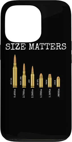 Vista 10 de Ammo & Gun Lover Shirt, Size Matters, Bullets & Caliber Case for iPhone 17
