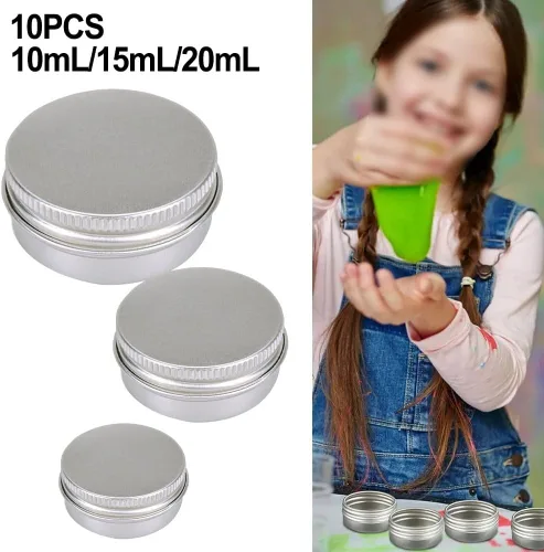 Vista 7 de Aluminum Cosmetic Tin Containers With Tight Sealing Lids