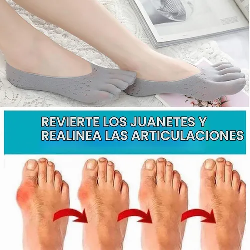 Vista 5 de Calcetines ortopédicos de compresión para los dedos, calcetines de dedo para mujer, calcetines de cinco dedos completos de corte bajo 5 pairs
