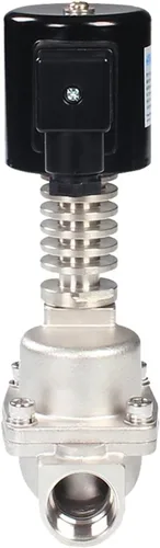 Vista 3 de 2 way normal closed solenoid valve G1/2" 220V AC Orifice 15mm 300 Celsius high temperature stainless steel 0.5-16bar