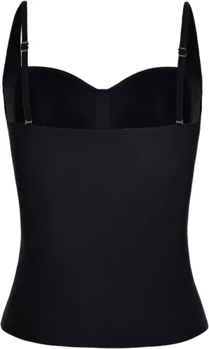 Vista 4 de Hilor Women's Ruched Front Twist Tankini Tops Tummy Control Swimsuits Bathing Suits Retro Swim Tops