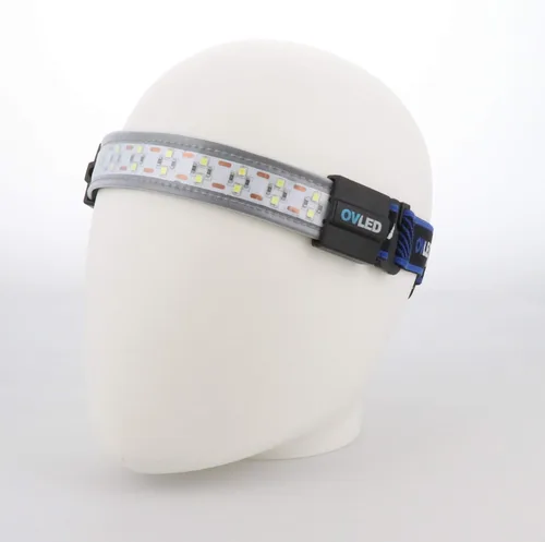 Vista 4 de OPTIMAL VENTURES Linterna Frontal LED Liteband Súper Ligera Flexible de 300 Lúmenes, Lámpara de Cabeza Brillante, Linternas Frontales con Pilas AAA