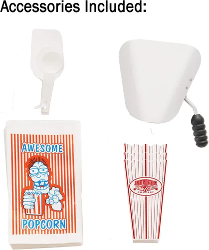 Vista 5 de Máquina de palomitas de maíz de mostrador Good Time – Máquina de palomitas de 3 galones, hervidor de 8 oz, calentador y 5 paquetes de granos todo