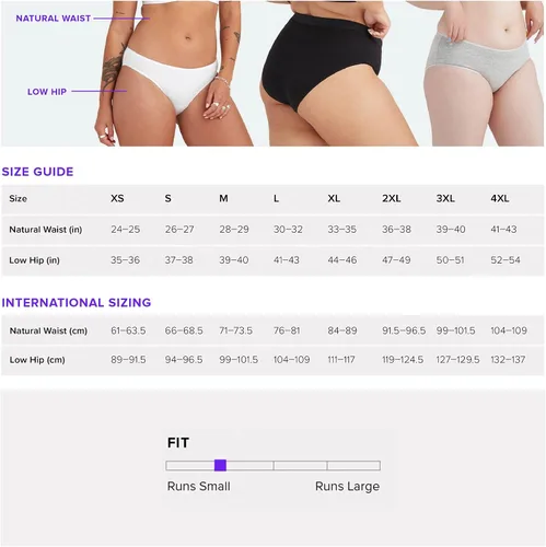 Vista 2 de MeUndies Bikini de algodón elástico para mujer - Bragas cómodas - Paquete de 3 - Tela exclusiva de Tienda