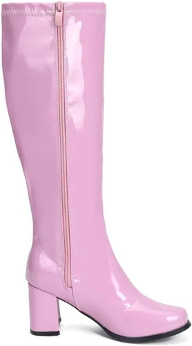 Vista 2 de LIURUIJIA Botas Go Go para mujer sobre la rodilla, talón con cremallera, XZ-YX-01-XK