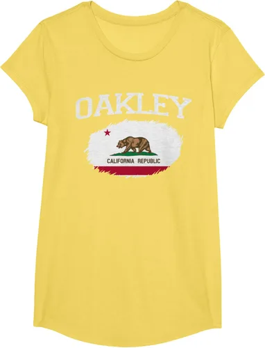 Vista 37 de OAKLEY CA CALIFORNIA Flag Vintage USA Sports Hombre Mujer Camiseta, Negro