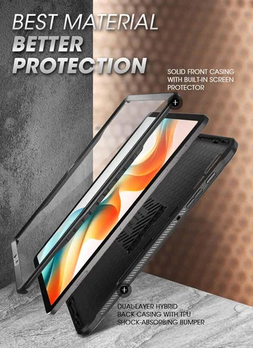 Vista 4 de SUPCASE Funda para Samsung Galaxy Tab S10 Plus de 12.4 pulgadas (2024) con soporte, [Unicorn Beetle Pro]