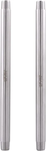 Vista 10 de 1" X 1" NPT Macho NPT Acero Inoxidable 304 Colocación Acoplamiento de Tubo Moldeado 4" Longitud