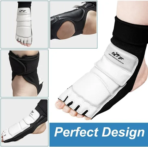 Vista 5 de Equipo de protección para Taekwondo Sparring Protector de pie para Karate Boxeo Sparring Protector de pie, Equipo de protección para pies de artes