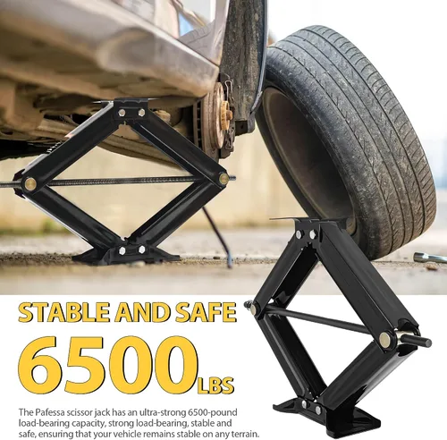 Vista 5 de Estabilizador de Gato de Tijera para RV 6500lb Trabajo Pesado 24" Estabilizador de Remolque RV Gato de Tijera Nivelador para Remolque Camper