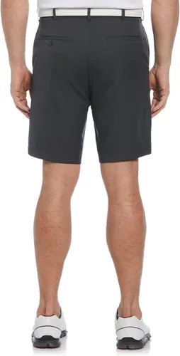 Vista 2 de PGA Tour Pantalones cortos de golf para hombre de 9 pulgadas con cintura expandible, parte delantera plana, absorben la humedad, protección solar