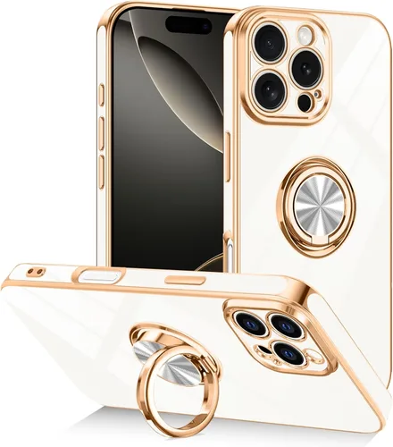 Vista 31 de Funda diseñada para iPhone 17 Pro Max con soporte de anillo, color azul