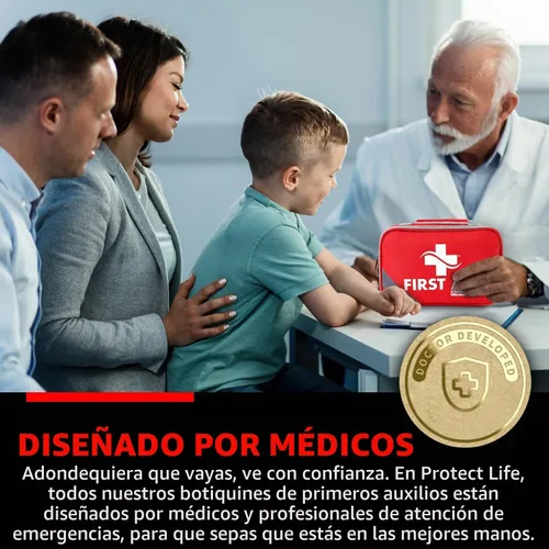 Vista 2 de Protect Life Kit de primeros auxilios para el hogar y la empresa, 250