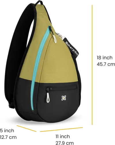 Vista 3 de Sherpani Esprit, Bolsa Bandolera de Nylon, Bolsa Bandolera para Hombro, Mochila Bandolera Cruzada para Mujeres, Protección RFID, Alquimia