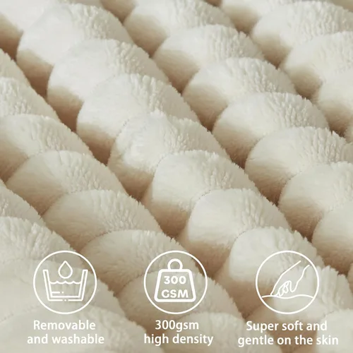 Vista 2 de Almohada de Cuña para Cabecero + Una Almohada Larga de Rollo para el Cuello Almohada Corporal, Almohada Grande de Cabecero con Funda Removible Beige