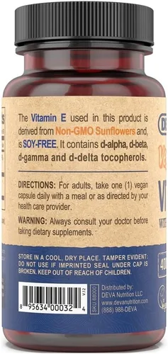 Vista 3 de Vegano Vit-E, 400iu, W/Tocop